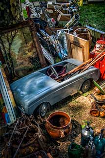 Voiture d'enfant brocante Espalion